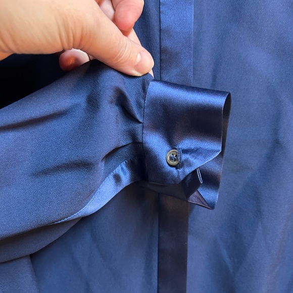 Adam Lippes Small Midnight Blue Blouse - Picture 7 of 7